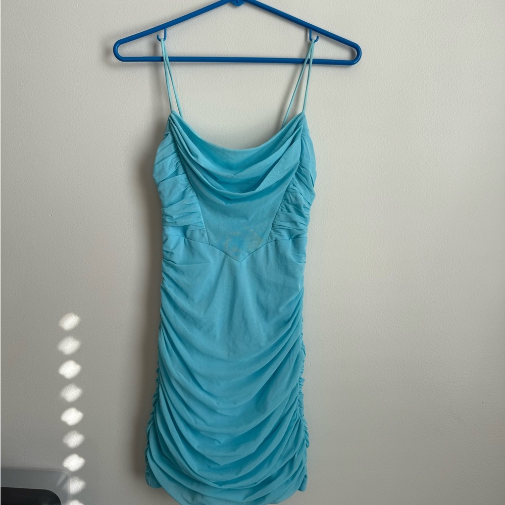 Hello Molly blue homecoming dress. Never worn.  Size 2/XS
